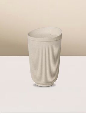 Nespresso Loop Mug Set - Brown Ribbed Design